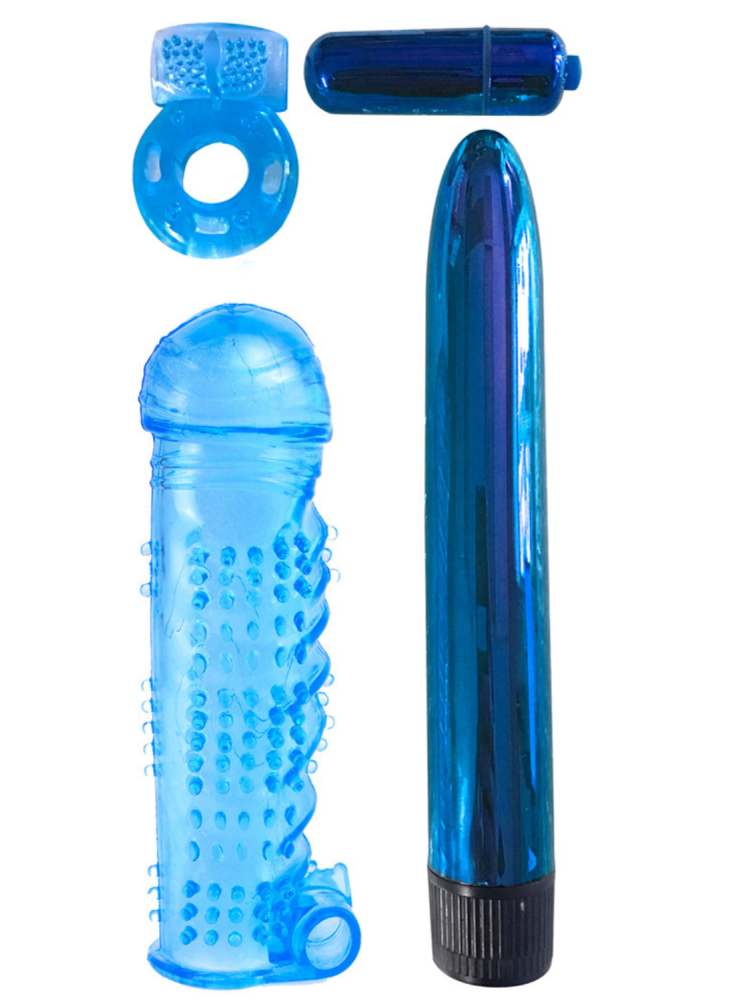 Coffret 4 sextoys bleu Classix - R545120